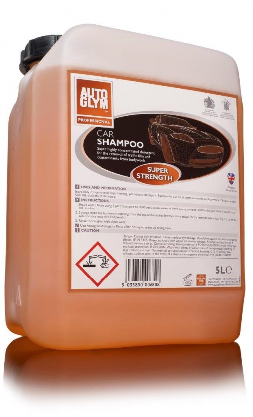 CAR SHAMPOO SUPER STRENGTH 5 L - pH Notr Süper Konsantre Cilalı Şampuan 5 L.