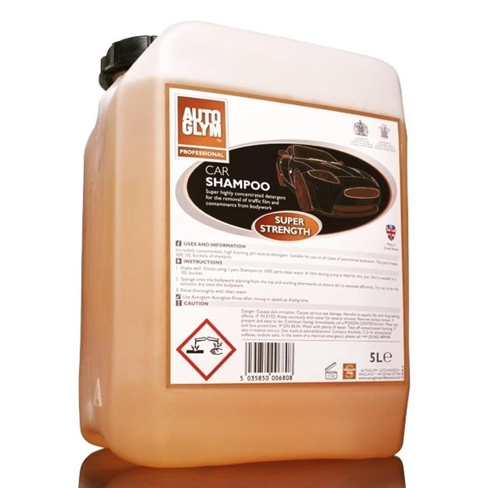 CAR SHAMPOO SUPER STRENGTH 5 L (pH Notr Süper Konsantre Cilalı Şampuan 5 L.)